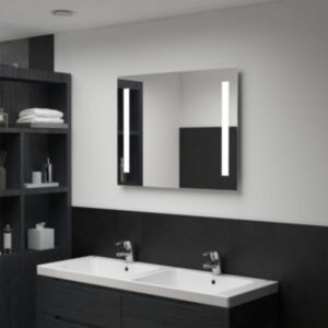U24 vannas istabas LED sienas spogulis 80 x 60 cm
