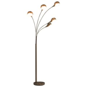 U24 grīdas lampa, 200 cm, 5 x E14, sudrabs