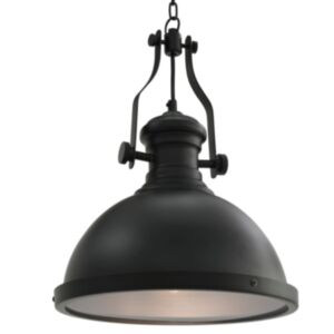 U24 griestu lampa, melna, apaļa, E27