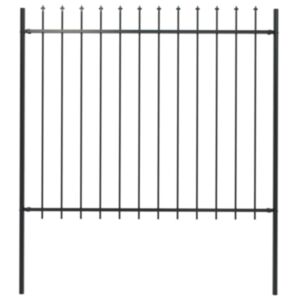 Pood24 terava otsaga aed, terasest, 1,7 x 1,5 m, must