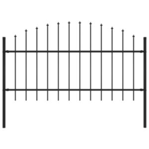 U24 žogs ar smailiem galiem, tērauds, (1-1,25) x 1,7 m, melns