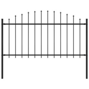 U24 žogs ar smailiem galiem, tērauds, (1,25-1,5) x 1,7 m, melns