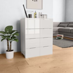 Pood24 puhvetkapp kõrgläikega valge 60 x 35 x 80 cm, puitlaastplaat