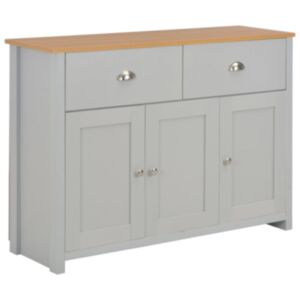 U24 bufete pelēka 112 x 35 x 81 cm MDF