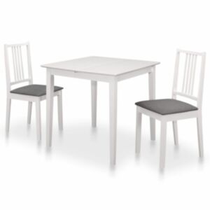 Pood24 3-osaline söögitoakomplekt, MDF, valge