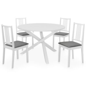 Pood24 5-osaline söögilauakomplekt, MDF, valge