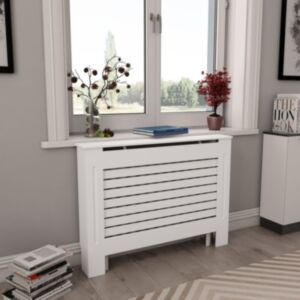 U24 radiatora pārsegs balts 112 x 19 x 81,5 cm, MDF