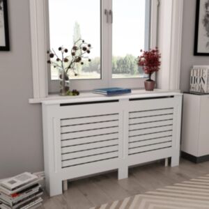 U24 radiatora pārsegs balts 152 x 19 x 81,5 cm, MDF