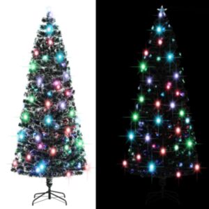 U24 mākslīgā egle ar pamatni / LED gaismām, 240 cm, 380 zariem