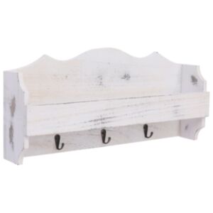 U24 sienas pakaramais, balts, 50 x 10 x 23 cm, koks