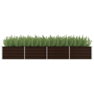 Pood24 aia taimelava pruun 320 x 80 x 45 cm tsingitud teras