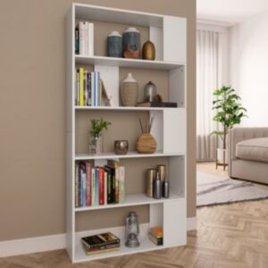 U24 grāmatu skapis / istabas sadalītājs balta 80 x 24 x 159 cm skaidu plāksne