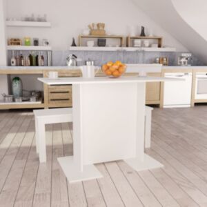 Pood24 söögilaud, valge 110 x 60 x 75 cm puitlaastplaat