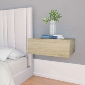 U24 sienas stiprinājums naktsgaldiņš Sonoma ozols 40x30x15 cm skaidu plāksne