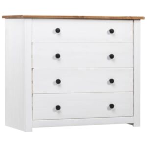 U24 kumode balta 80 x 40 x 73 cm, priede, Panama sērija