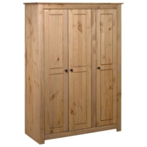 U24 Skapis ar 3 durvīm 118x50x171,5 cm, priedes Panama sērija