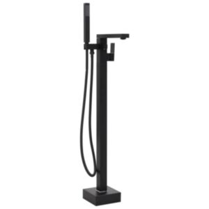 U24 neatkarīgs vannas krāns, melns, nerūsējošais tērauds, 90 cm