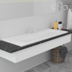 Pood24 sisseehitatud valamu, 101 x 39,5 x 18,5 cm, keraamiline, valge