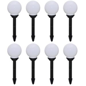 U24 dārza tējas gaismas 8 gab. LED 15 cm, ar kaudzi
