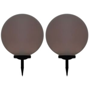 Pood24 õue päikeselambid, 2 tk, LED, kerakujuline 50 cm RGB