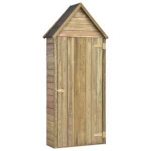 U24 dārza nojume ar durvīm, 77 x 37 x 178 cm, piesūcināta priedes koks