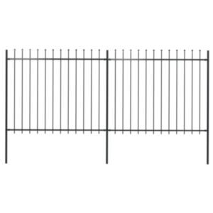 Pood24 terava otsaga aed, terasest, 3,4 x 1,5 m, must