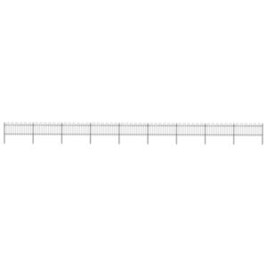 U24 Garden с загнутыми концами, сталь, 15,3 x 0,8 м, черный