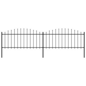 U24 dārza smaile, tērauda, (0,5–0,75) x 3,4 m, melna
