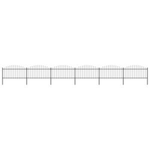 U24 садовый остроконечный, сталь, (1,25–1,5) x 10,2 м, черный