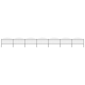 U24 садовый остроконечный, сталь, (1,25–1,5) x 11,9 м, черный