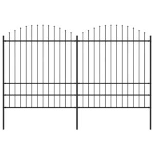 U24 dārza smaile, tērauda, (1,75–2) x 3,4 m, melna