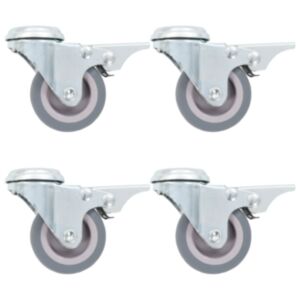 Pood24 poldiaukudega pööratavad mööblirattad 16 tk, 50 mm