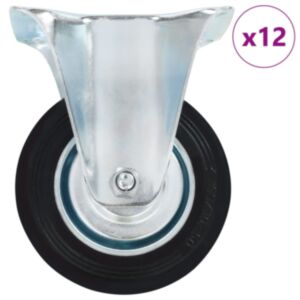 Pood24 fikseeritud mööblirattad 12 tk, 100 mm