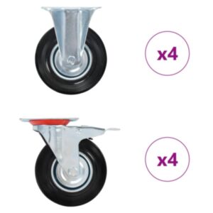 Pood24 pöörlevad rattad, 8 tk, 125 mm
