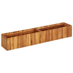 U24 augu kastīte 150 x 30 x 25 cm izturīga akācijas koksne