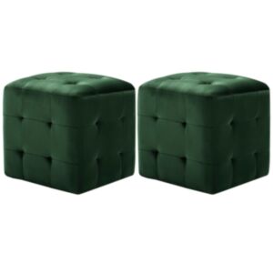 U24 kloķis 2 gab., Zaļš, 30 x 30 x 30 cm, samta audums