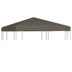 Крыша навеса U24 310 г / м² 3 x 3 м, коричневато-серая