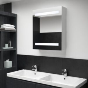 Зеркальный шкафчик для ванной U24 LED, 50 x 14 x 60 см