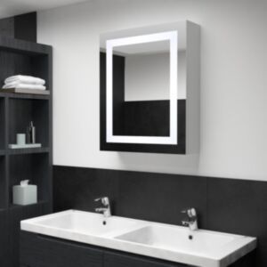 U24 Зеркальный шкафчик для ванной со светодиодами, 50 x 13 x 70 см