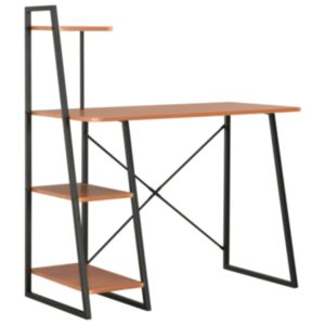 U24 galds ar plauktu, melns un brūns, 102 x 50 x 117 cm