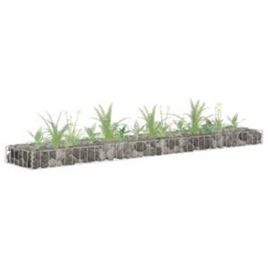 Pood24 gabioon-taimelava, tsingitud teras, 180 x 30 x 10 cm