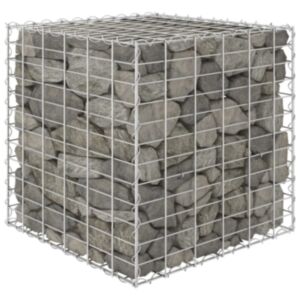 U24 kubveida gabionu augu platforma, tērauds 60 x 60 x 60 cm
