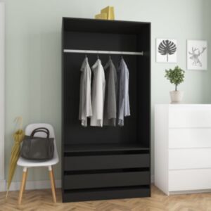 Pood24 garderoob must 100 x 50 x 200 cm tehispuit