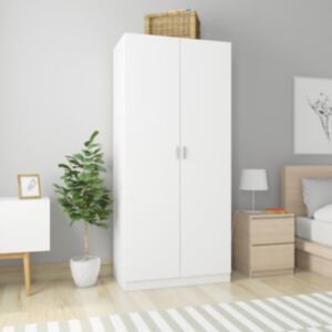 U24 skapis balts 90 x 52 x 200 cm skaidu plātne