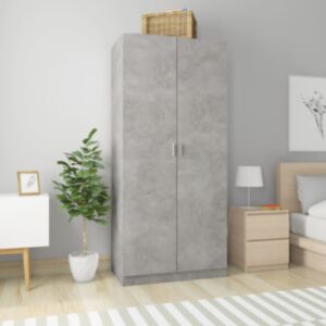 U24 skapis betons pelēks 90 x 52 x 200 cm skaidu plātne