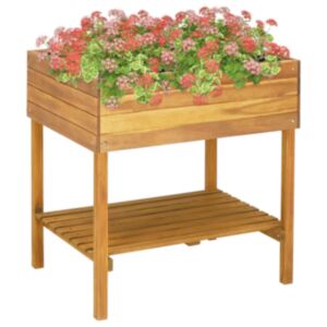 U24 pacelta augu kaste, 78,5x58,5x78,5 cm, atbalsta kaste no akācijas koka