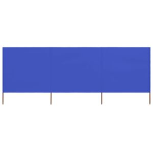 U24 vējstikla siena izgatavota no 3 paneļiem, auduma, 400 x 160 cm, debeszila