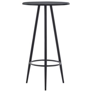 U24 stieņu galds, melns, 60 x 107,5 cm, MDF
