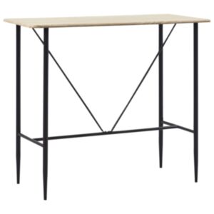 Барный стол U24, дуб, 120 x 60 x 110 см, МДФ