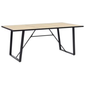 Pood24 söögilaud, tamm, 200 x 100 x 75 cm, MDF 